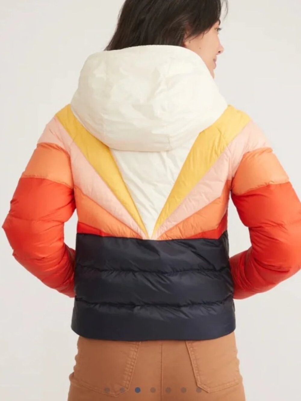 Marine Layer Archive Apres Sunset Down Puffer Jacket Retro Ski Coat Medium - Picture 8 of 14